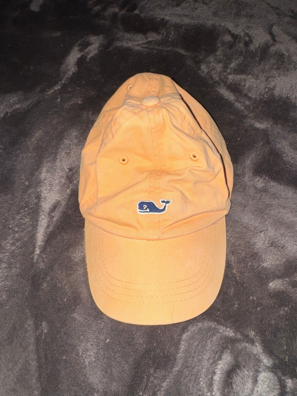 vineyard vines orange cotton baseball cap adjustable strap